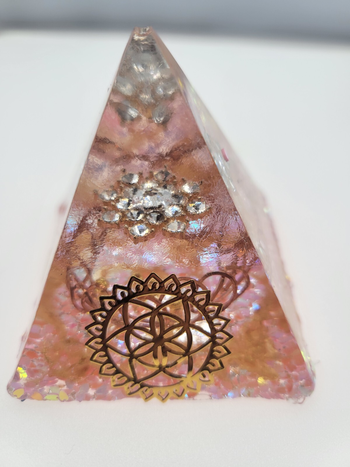 Orgone Pyramid Energy Generator Emf Protection Healing Meditation Orgonite Ooak