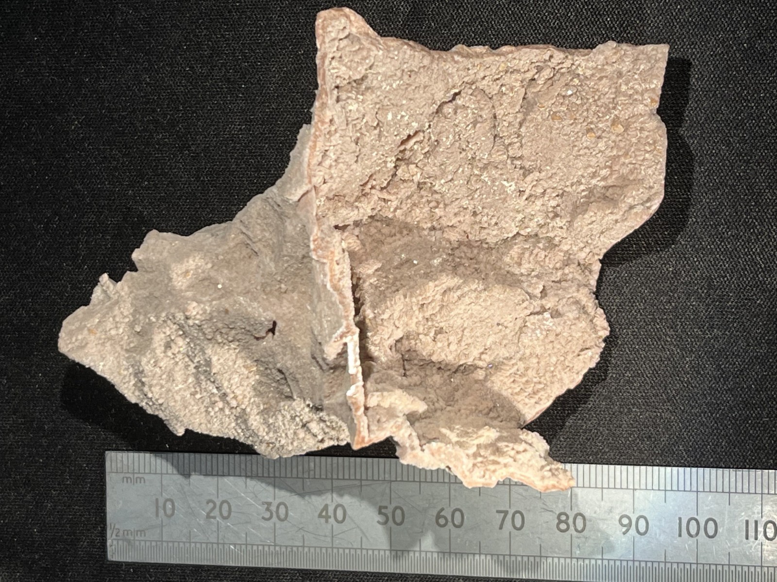 Classic TSUMEB Dolomite cast with multiple crystals on the inner surface