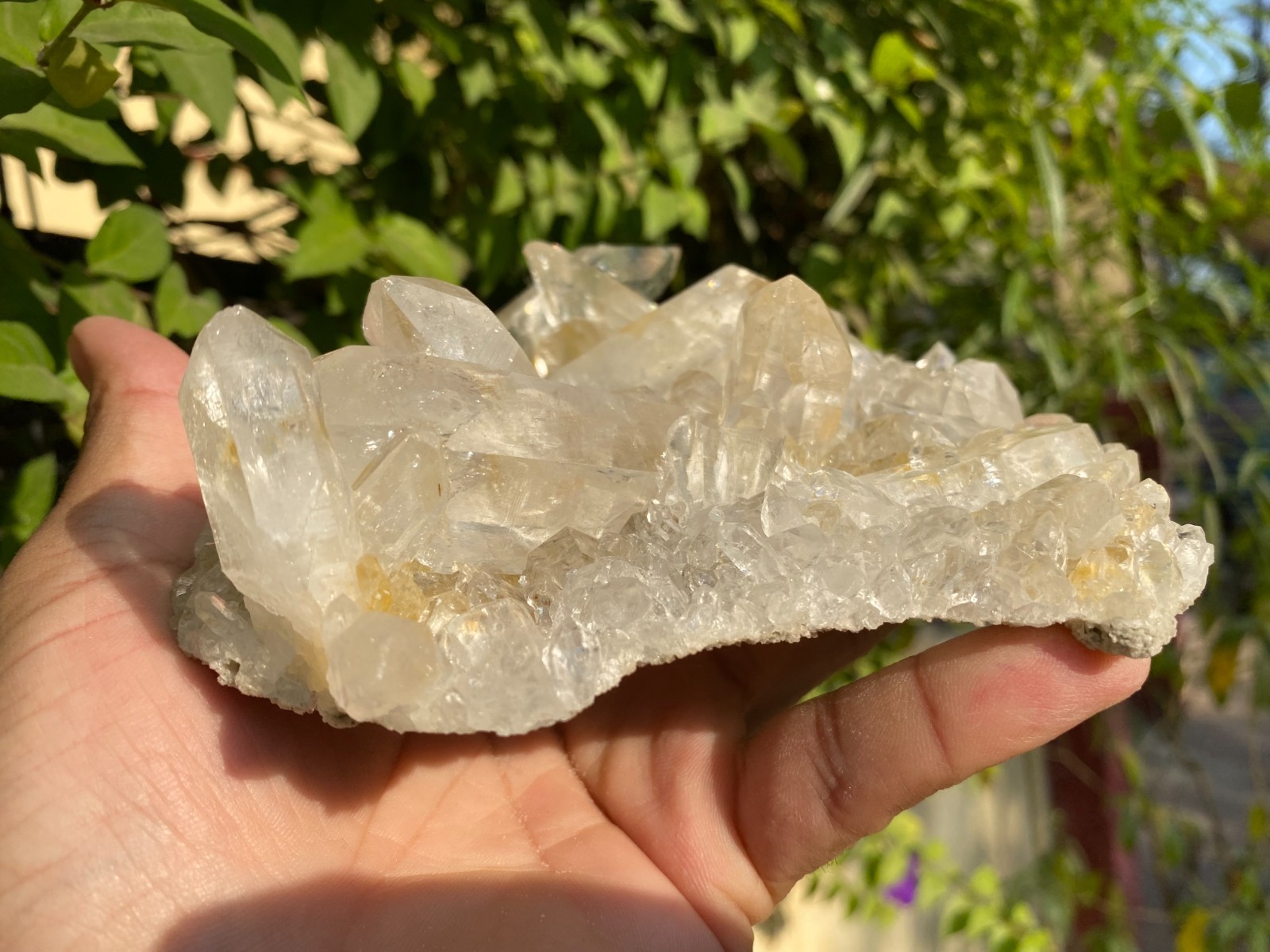 Samadhi Quartz Natural Himalayan Yellow Hue for Energy 1.54 lbs