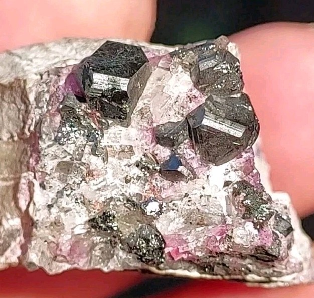 ULTRA RARE CARROLLITE W/ COBALTOAN CALCITE & CALCITE FROM DRC CONGO