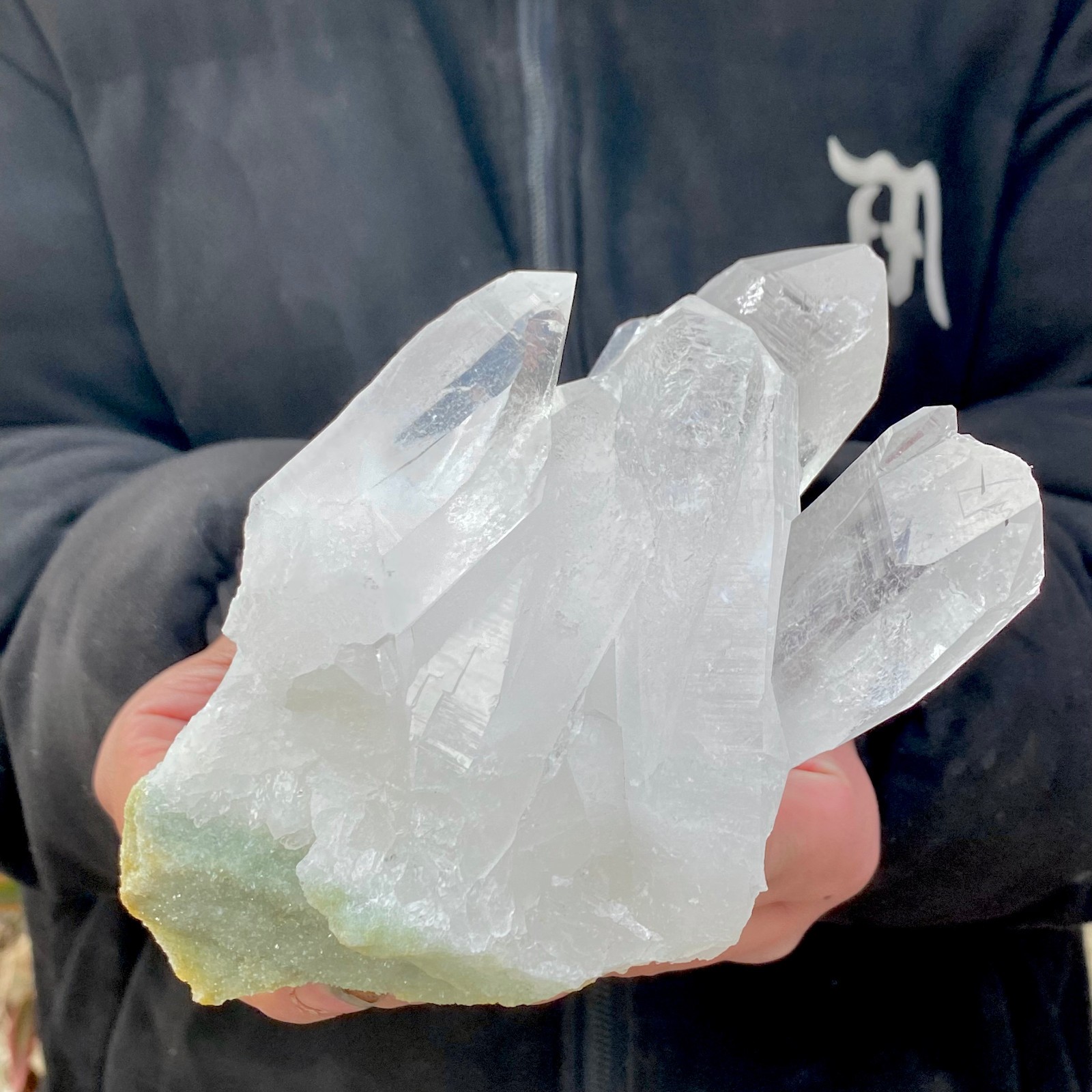 2.93LB Natural Clear White Crystal Quartz Cluster Energy Healing Specimen