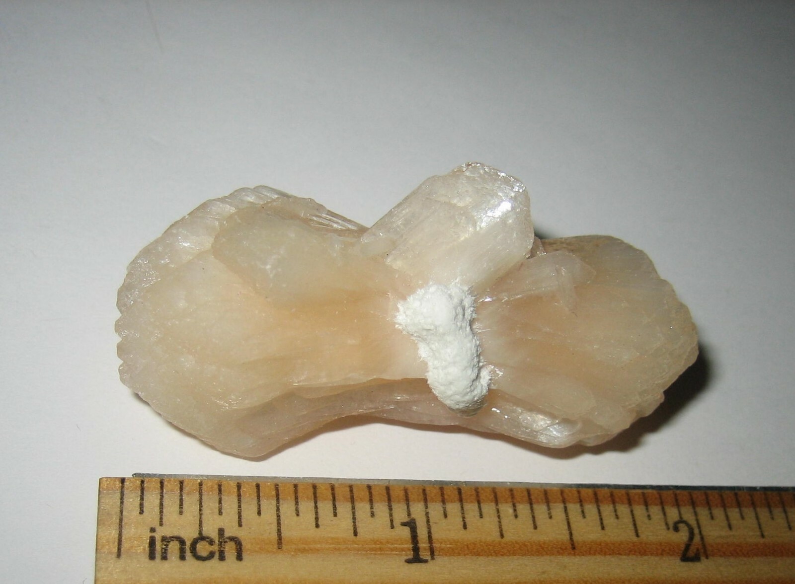 1.8″ NATURAL PEACH STILBITE CRYSTAL FORMATION MINERAL FROM INDIA – 23grams *6