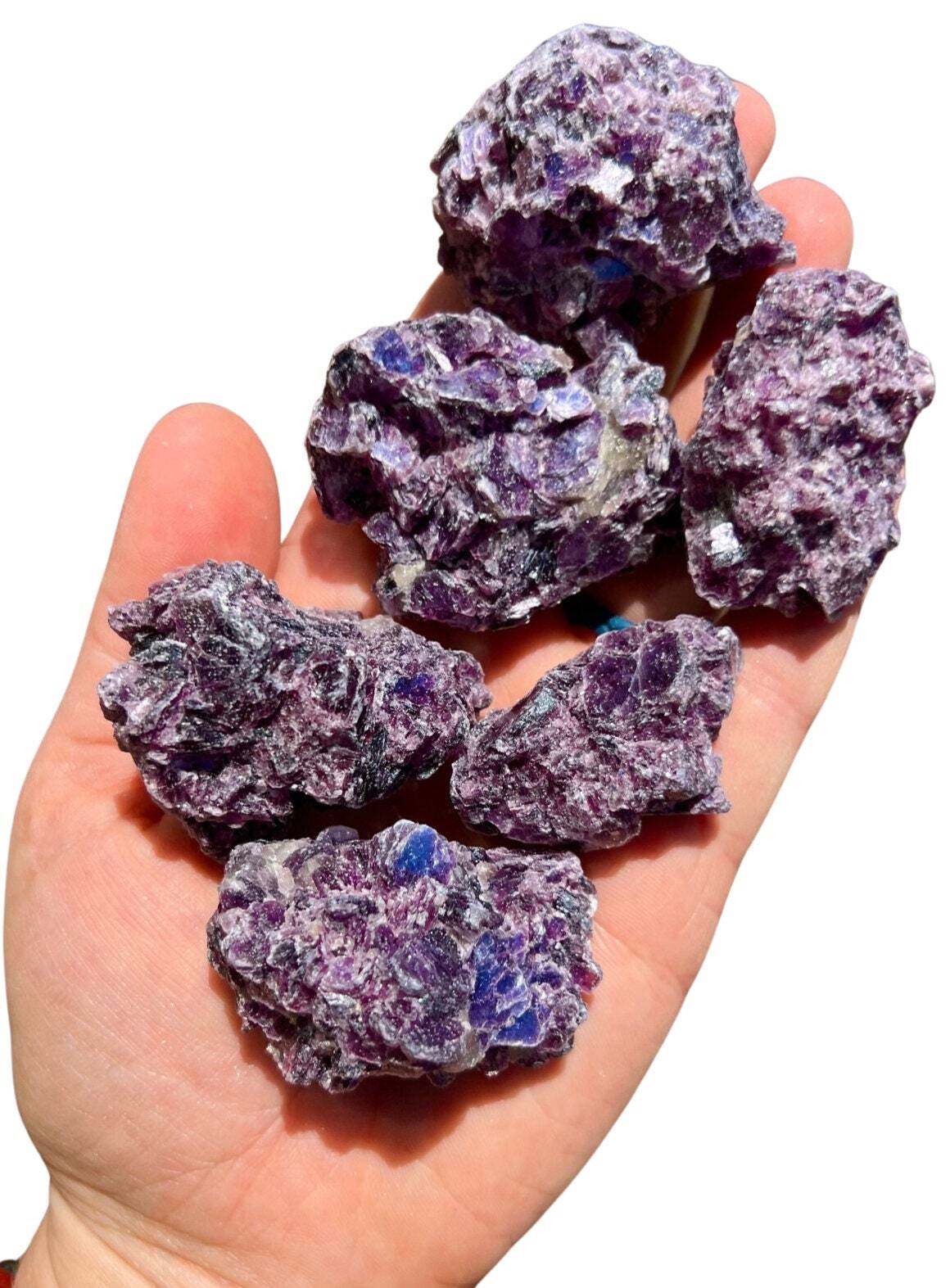 Raw Lepidolite Stone (Grade A) Natural Purple Lepidolite Stone from Brazil