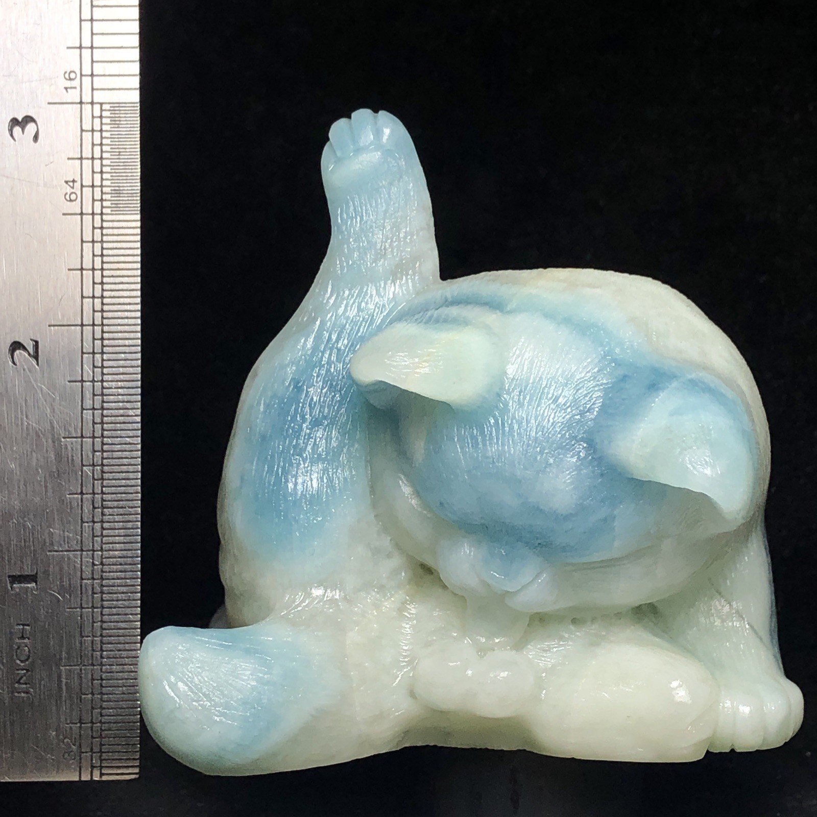 CAT HAND-CARVED NATURAL AMAZON STONE CRYSTAL QUARTZ MINERAL SPECIMEN COLLECTION.