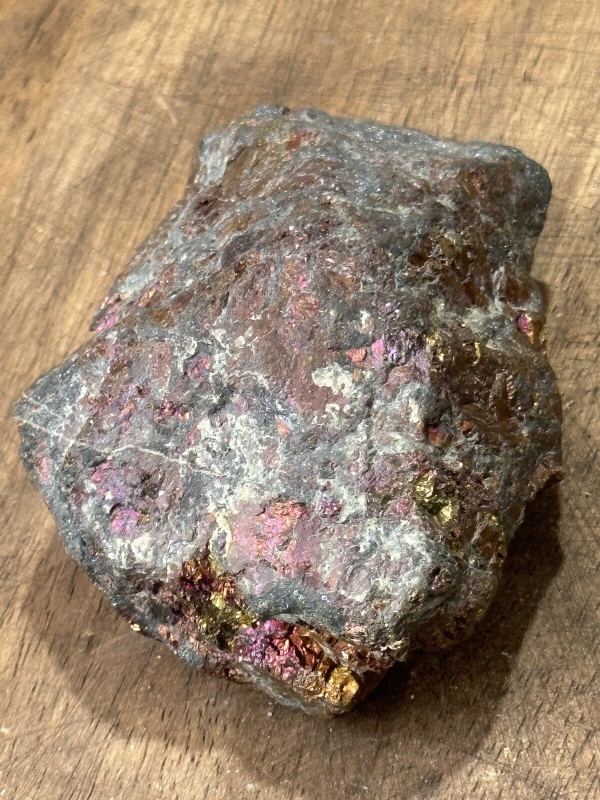 Chalcopyrite cluster, 1lb 4.2 oz, approximately 4 1/2″ x 2″ R11 Estate Piece