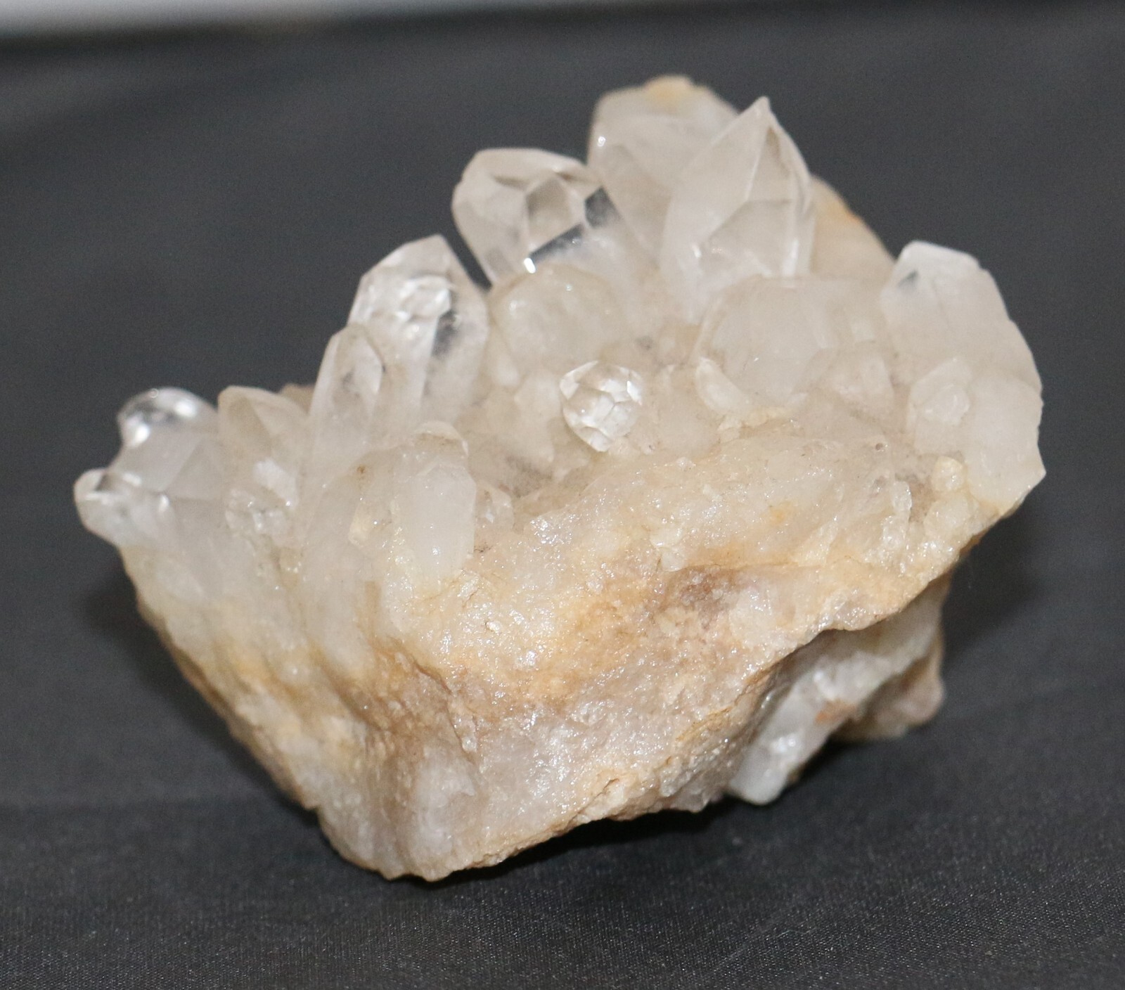 Vintage Multiple Clear Crystal Specimen In Matrix See Photos