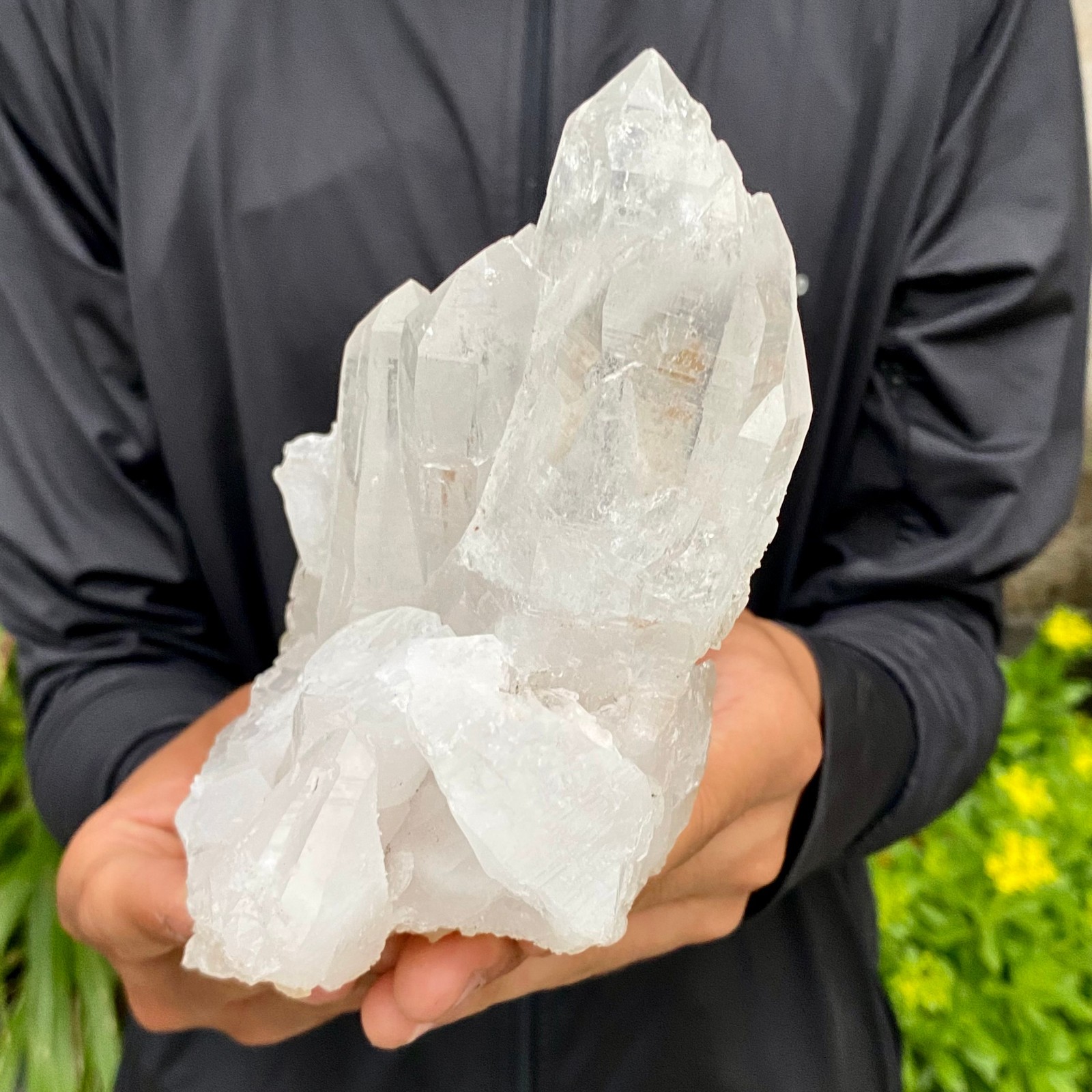 2.2LB A+++Natural white Crystal Himalayan quartz chunk mineralsls