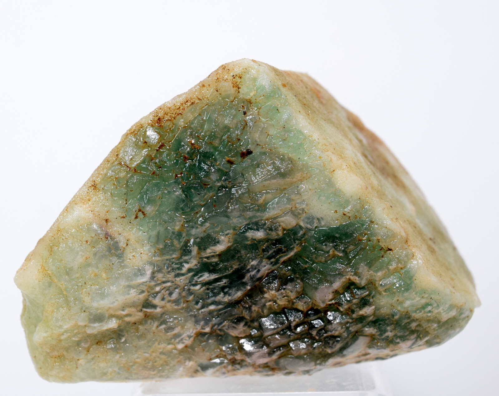 380g Green White Fluroite Rough Natural Gemstone Crystal Mineral Specimen China
