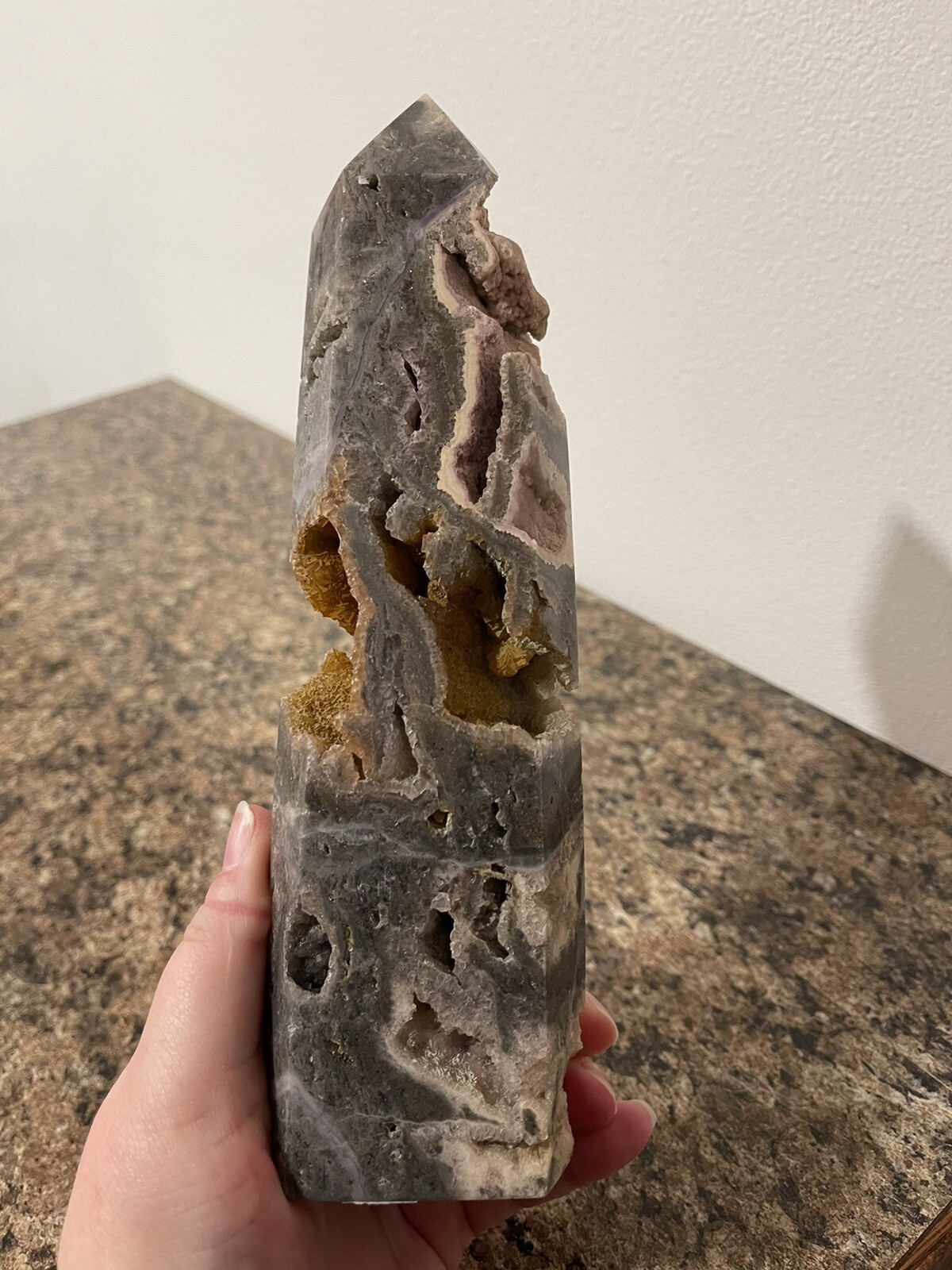 Large Sphalerite Crystal Tower Approx 9in tall, x 2.5in x 1.75in 2.215lbs