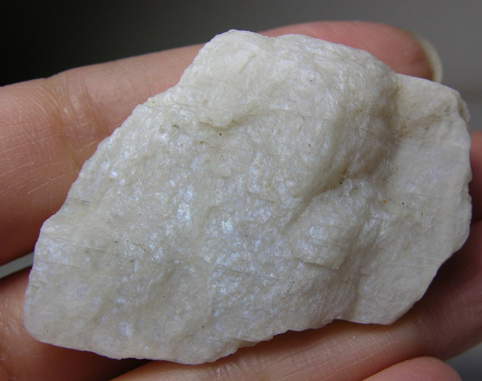 #8 Sri-Lanka 142.80ct 100% Natural Rough White MoonStone Specimen 28.55g 56mm