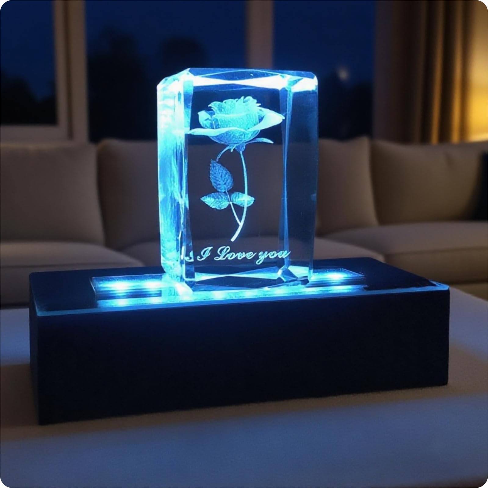 Rectangular Light Display Base for Crystals Glass Art Light Display Stand 3D …