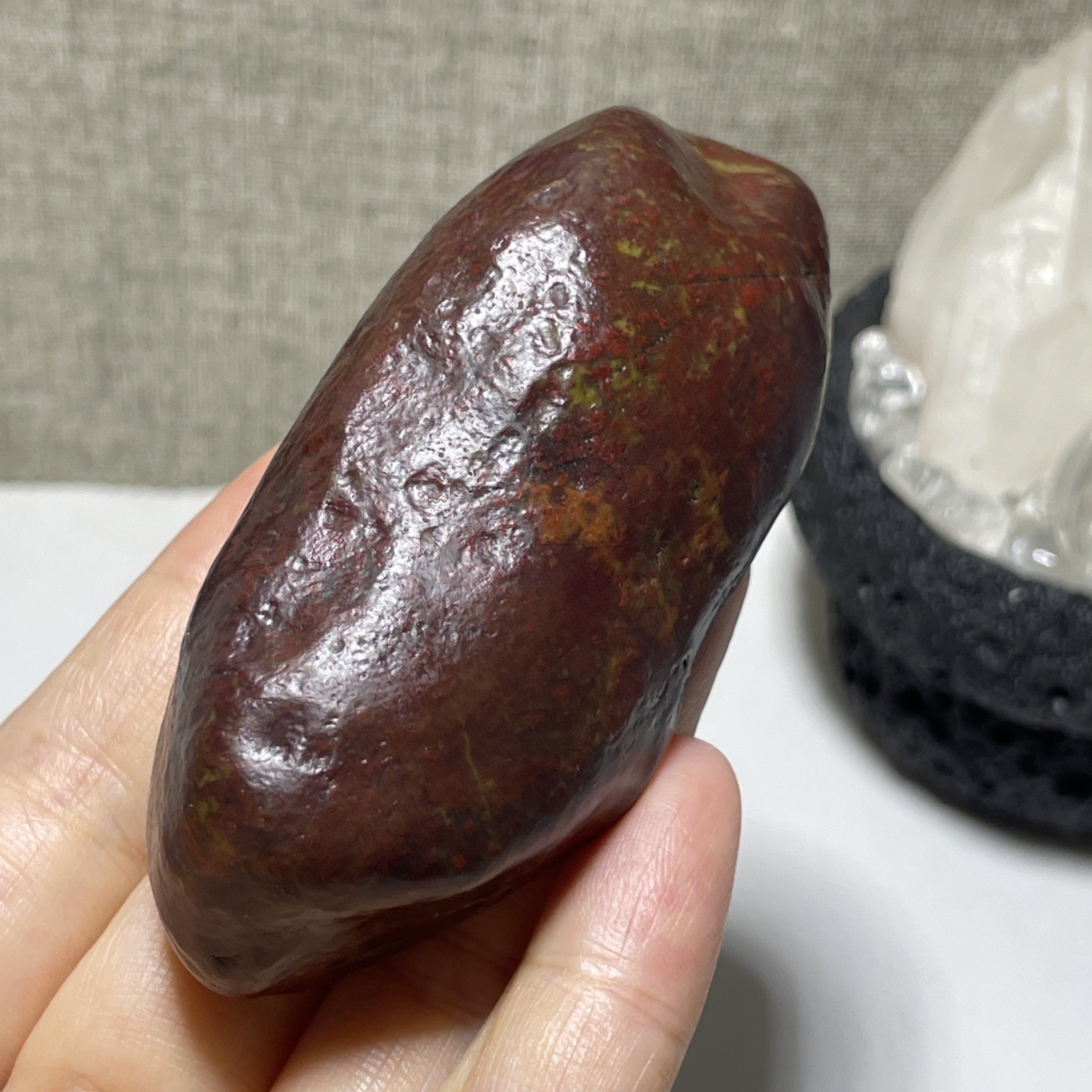 150g Natural Iddingsite meteorite specimen raw stone from China a6227