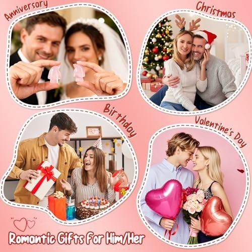 Romantic Rose Quartz Penguin Gifts for Couples – Valentine’s Day, Anniversary, B