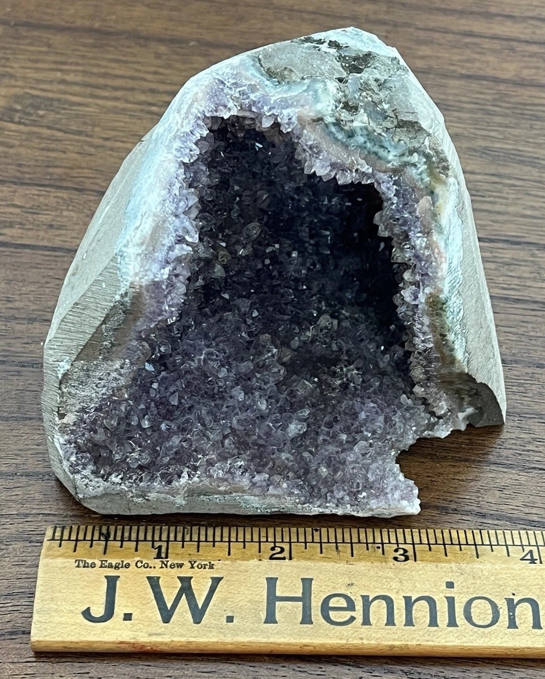 Natural Amethyst Cluster Quartz Crystal Druzy Geode Stone Reiki Healing Desk
