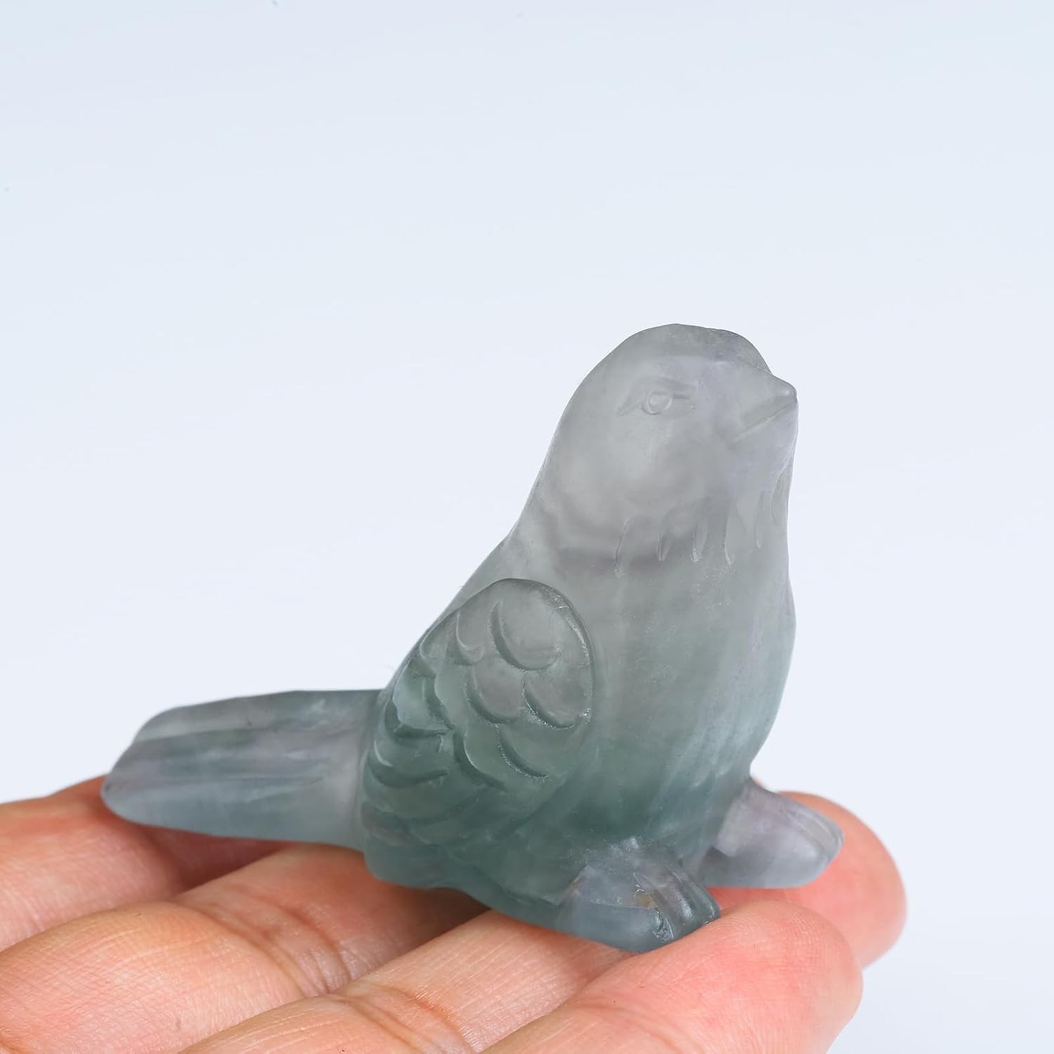 Unique Fluorite Bird Figurine – Thoughtful Gift for Birthdays & Anniversaries