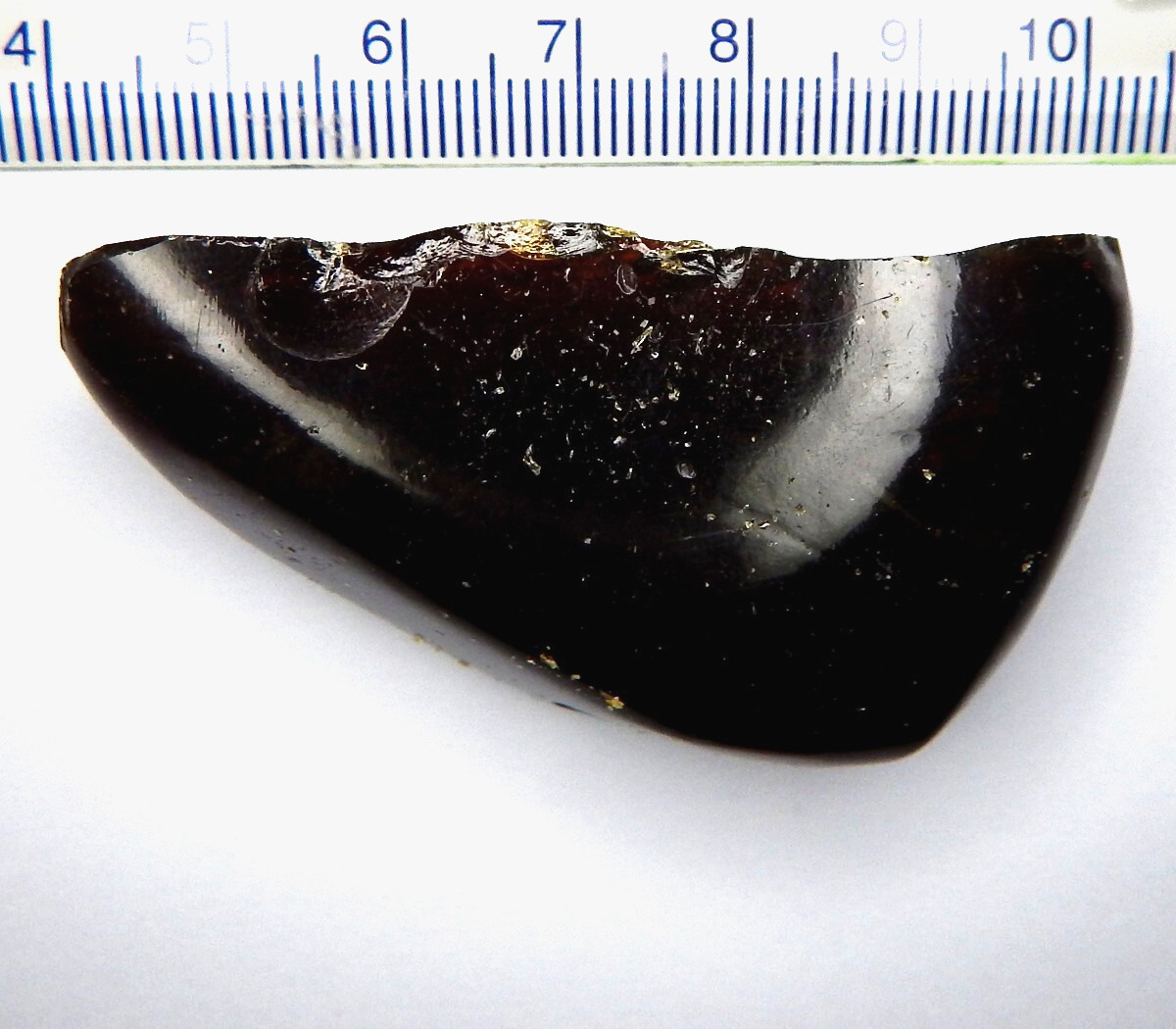 83.8ct Blue Amber Natural Mined Fluorescent Unheated Polished Slab Facet Grade