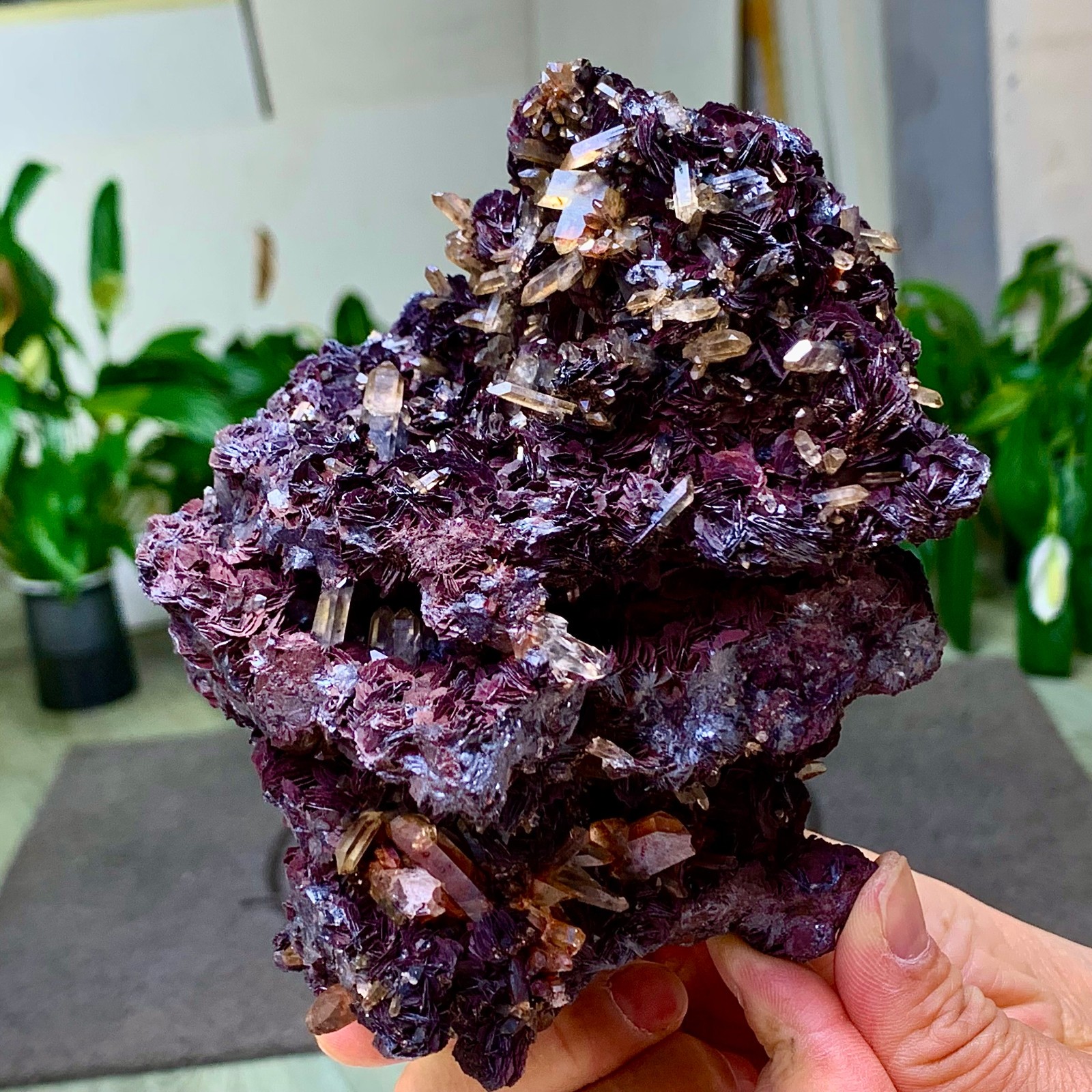 3.5LB Natural Crystal Specularite Hematite Specular Iron Quartz Mica Collectors