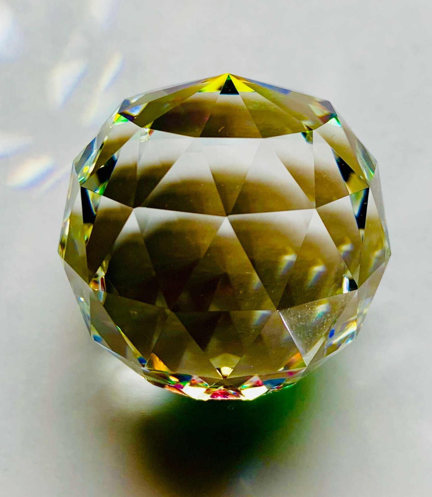 Faceted Crystal Ball/ Paperweight 20 mm Lot of 6 Pieces