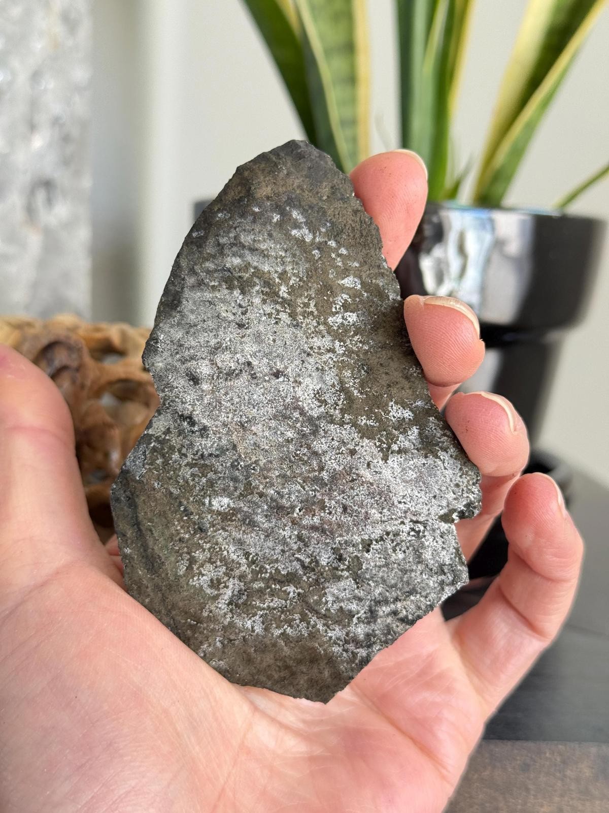 Black Galaxy Amethyst Crystal Cluster Natural Druzy Hematite Geode Stalactite A7