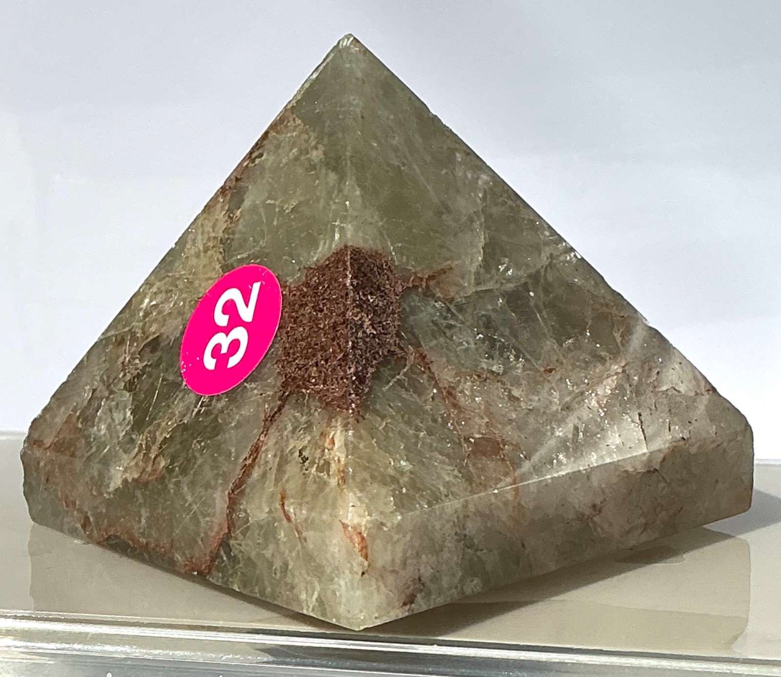 Natural Multi Colored Rutilated Quartz Crystal Pyramids Healing