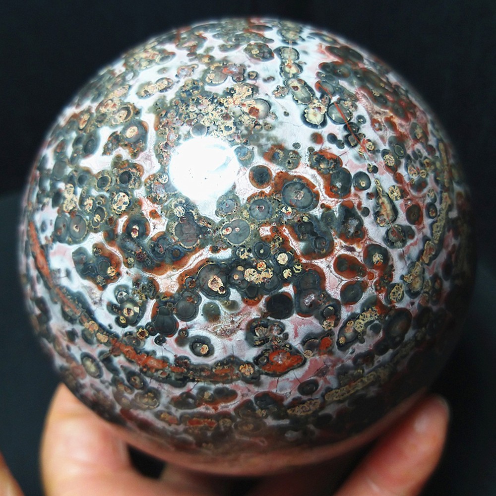 RARE 1186G Natural Polished Colorful Agate Crystal Ball Healing Madagascar A4897