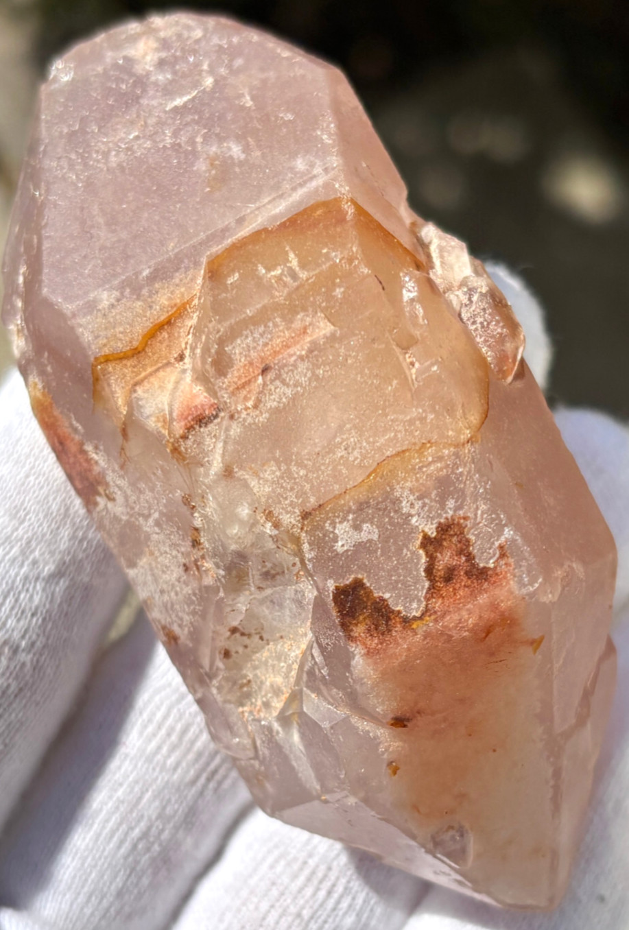 USA SALE *SEE VIDEO* 129g 3.39″ RARE LITHIUM DT QUARTZ POINT DOUBLE TERMINATED