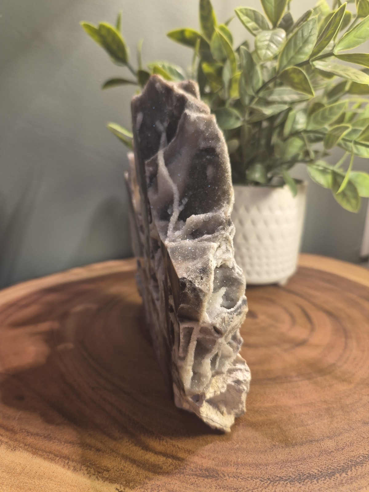 Large Sphalerite Druzy Slab