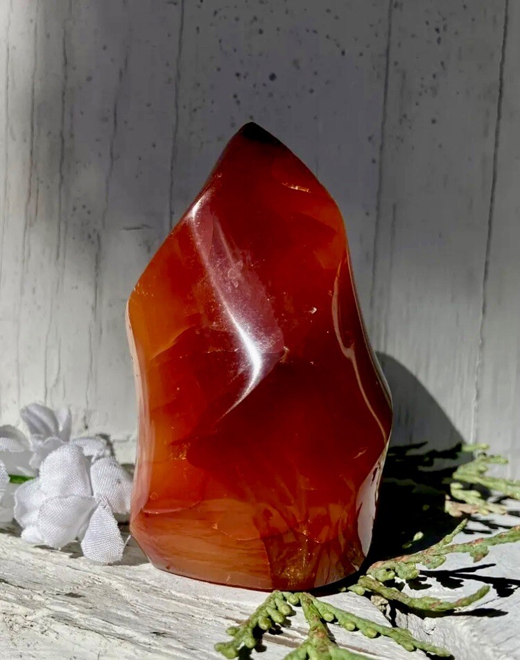 138.4g GORGEOUS FIERY RED AGATE CRYSTAL POLISHED HEALING FLAME – Germany