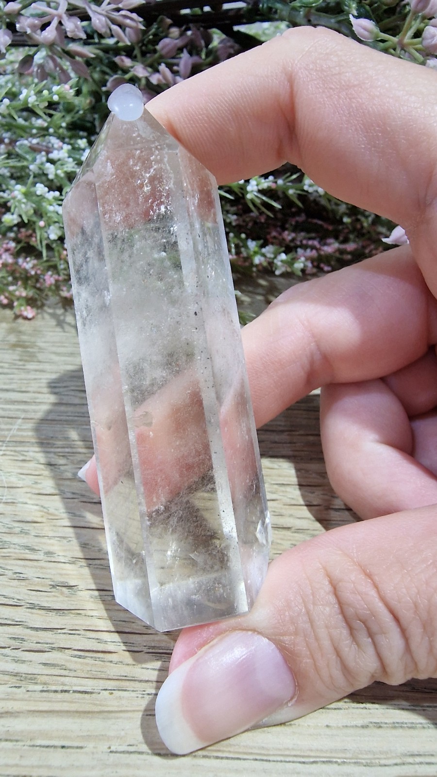 Clear Quartz Crystal Tower Point 7.6cm 75g IMPERFECT Healing Crystal