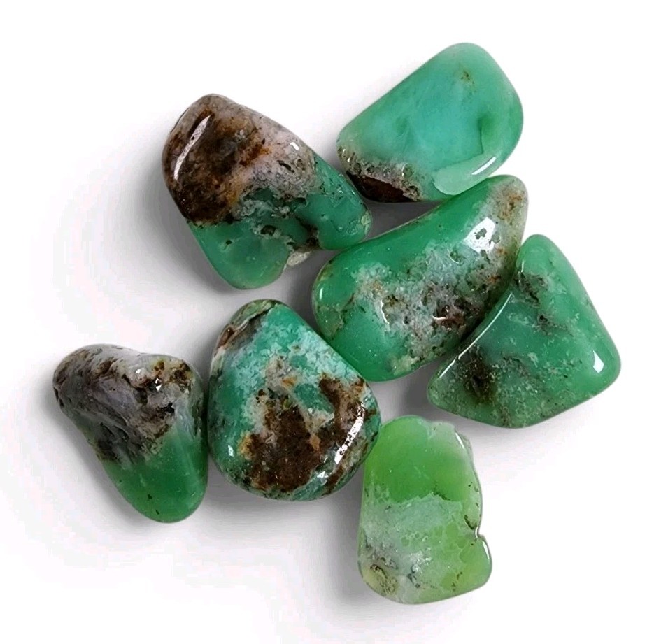 Chrysoprase Polished Stones Australia 28.6 grams