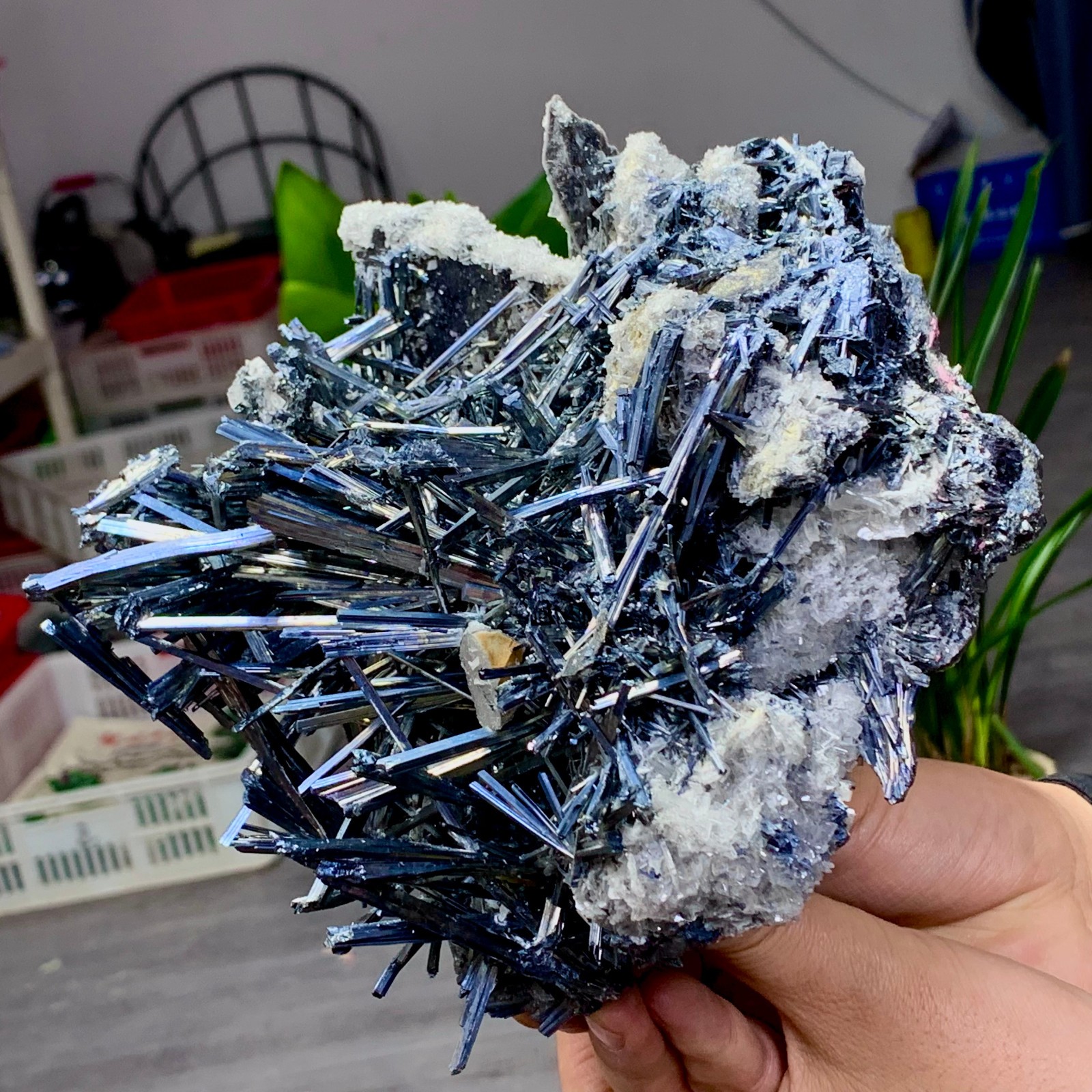 4.76LB Natural Stibnite from Wuling antimony mine, Qingjiang, Jiangxi, China