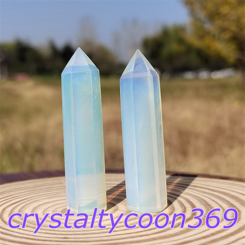 5pcs Opalite Wans Quartz Crystal Obelisk Point Tower Healing 5.5cm