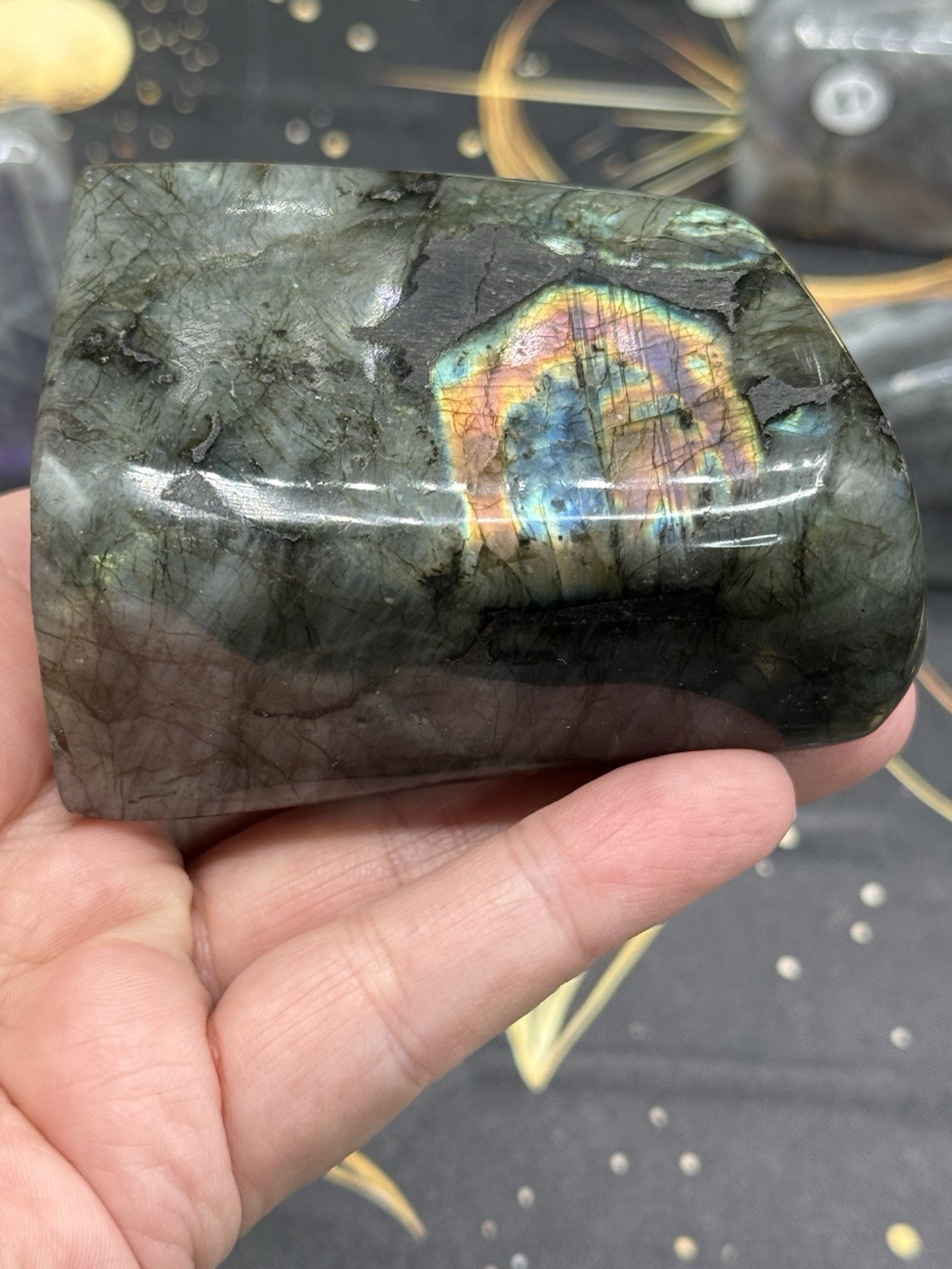 Natural Labradorite Sunset & Purple flash Free Forms Free shipping