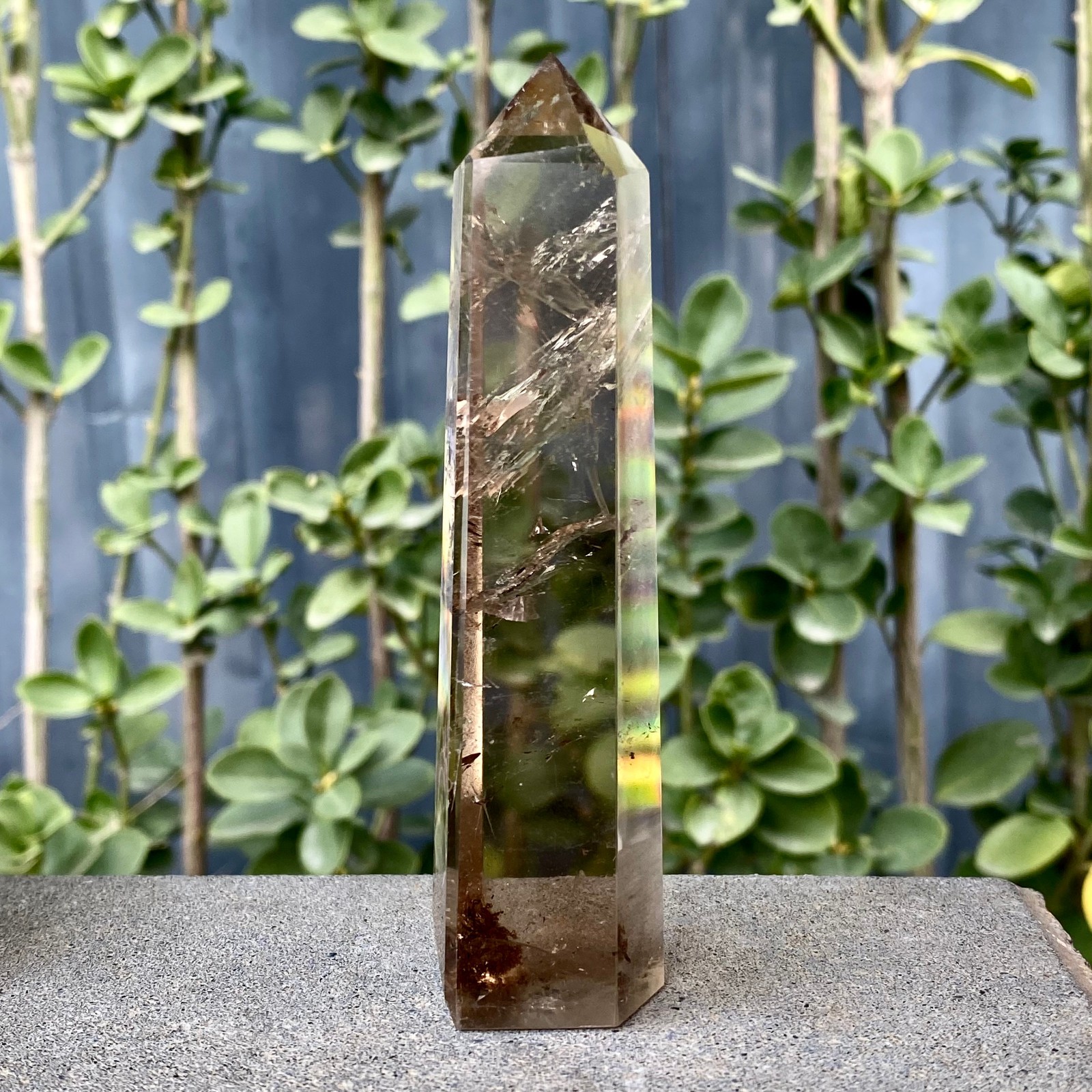 148G Natural White crystal pillar quartz crystal reiki healing