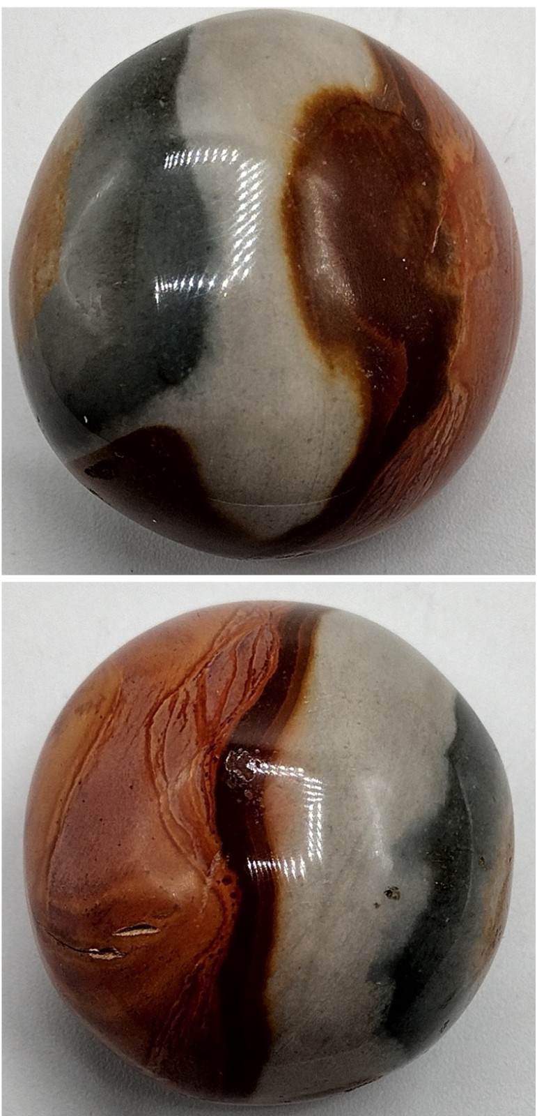 Polychrome Jasper Palm Stone – 45mm, 78g Polished Desert Jasper – Madagascar