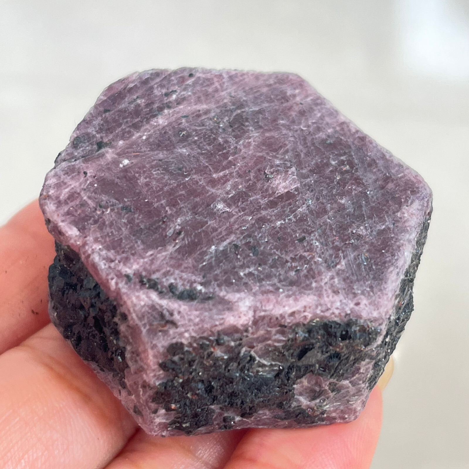 124g Natural Red Corundum Ruby Crystal Rough Mineral Specimen MD10