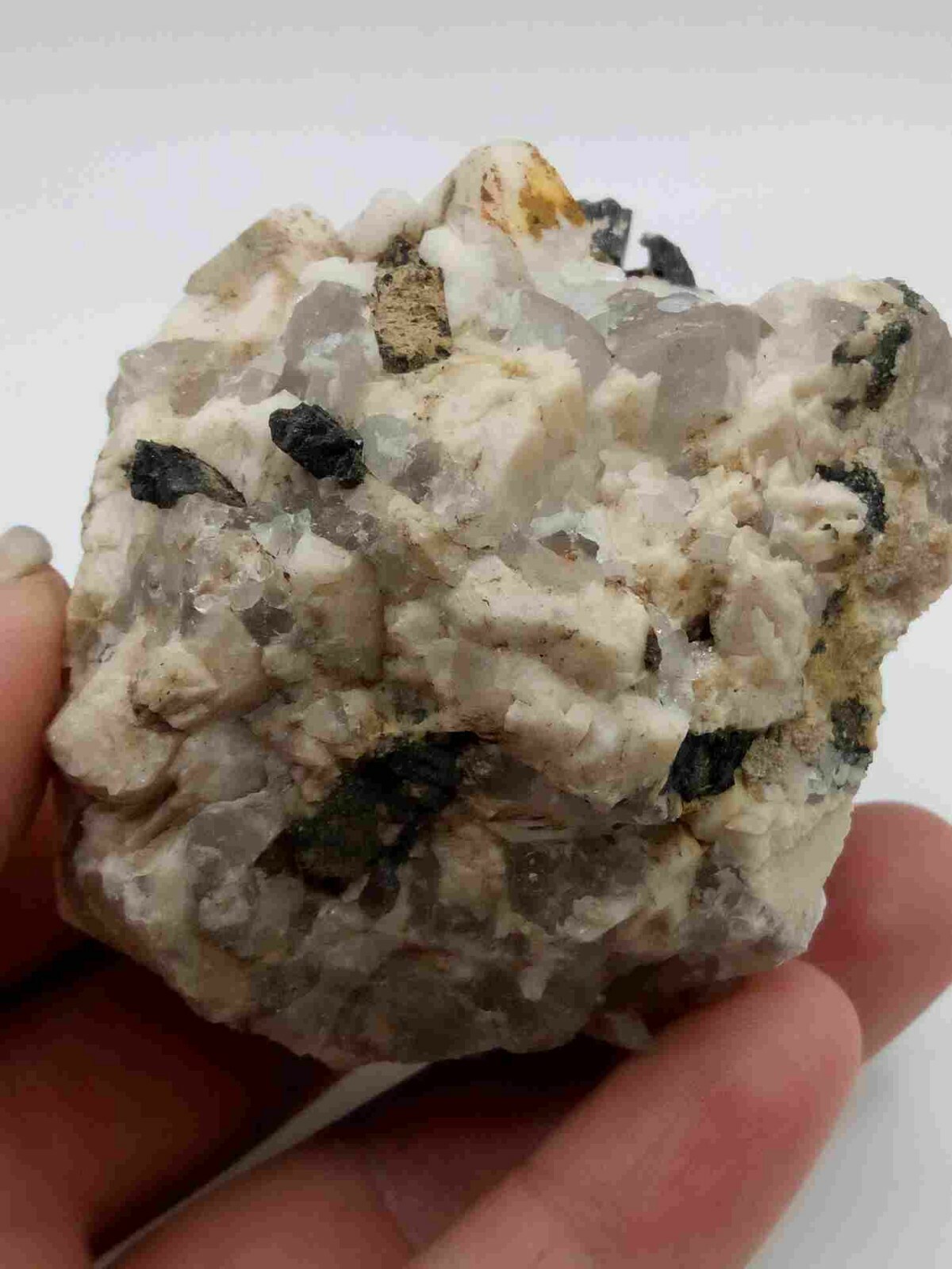 Gorgeous Unique 182 Gram Aegerine Feldspar Smoky Quartz Crystal Mineral Cluster