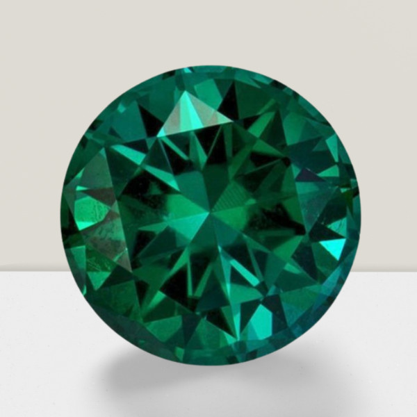 Green Tourmaline Round Cut Gemstone 1.80 Cts – 8 mm Flawless Loose Gem
