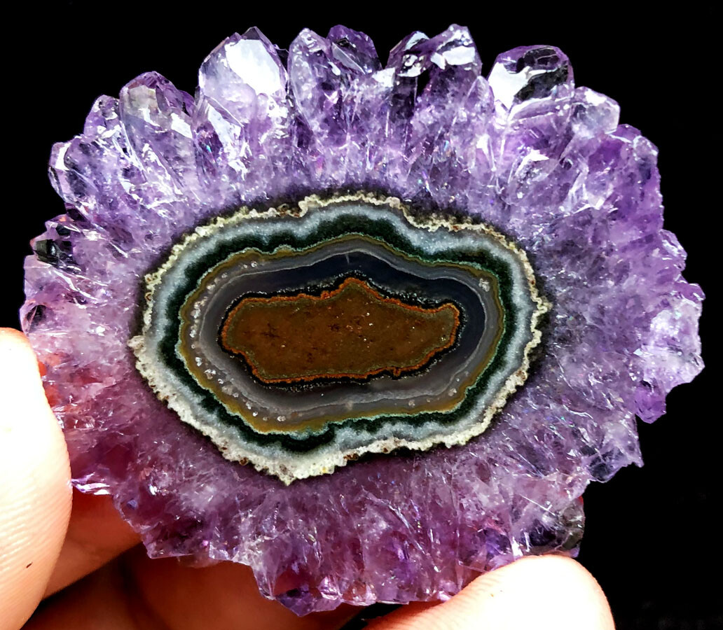 129CT WOW! Boutique Natural Trapiche Star Purple Amethyst Flower Specimen ip1365