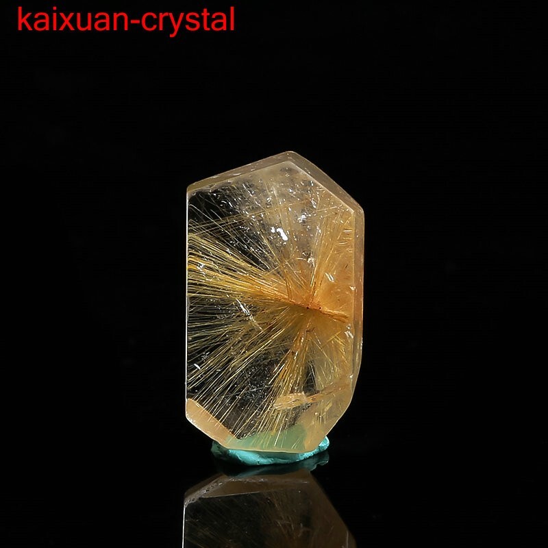 4.75Ct Natural Golden Sun Rutile Flowers Quartz Crystal Pendant Polished –67