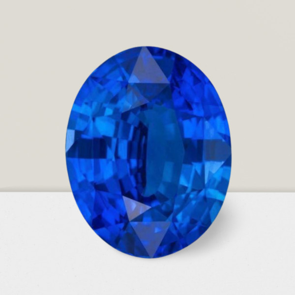 Blue Sapphire Oval Cut Gemstone 9.1 Cts – 16×12 mm Flawless Loose Gem