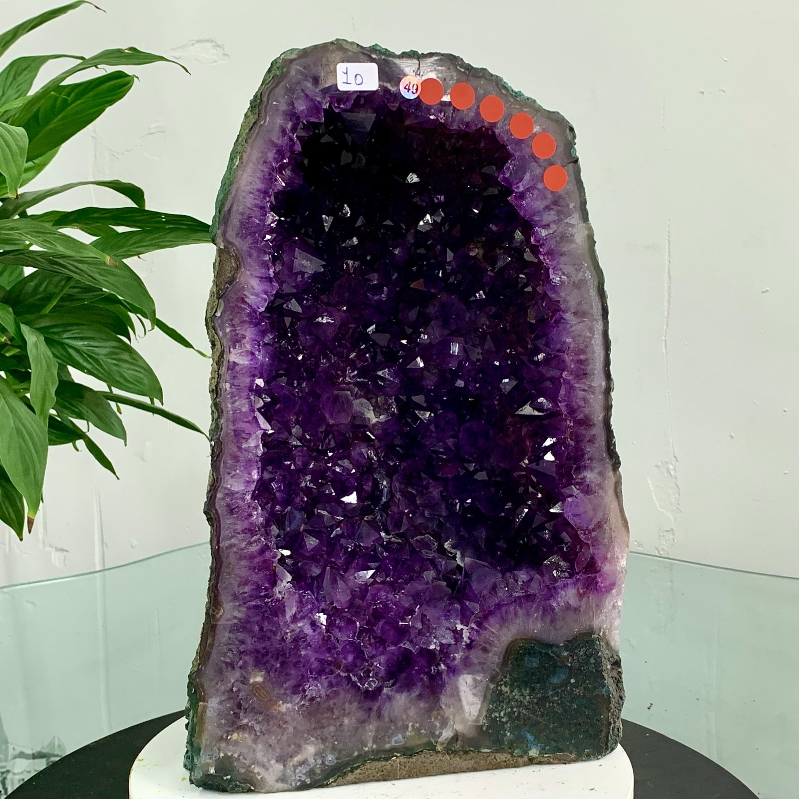22LB Natural Amethyst geode quartz cluster crystal specimen Healing