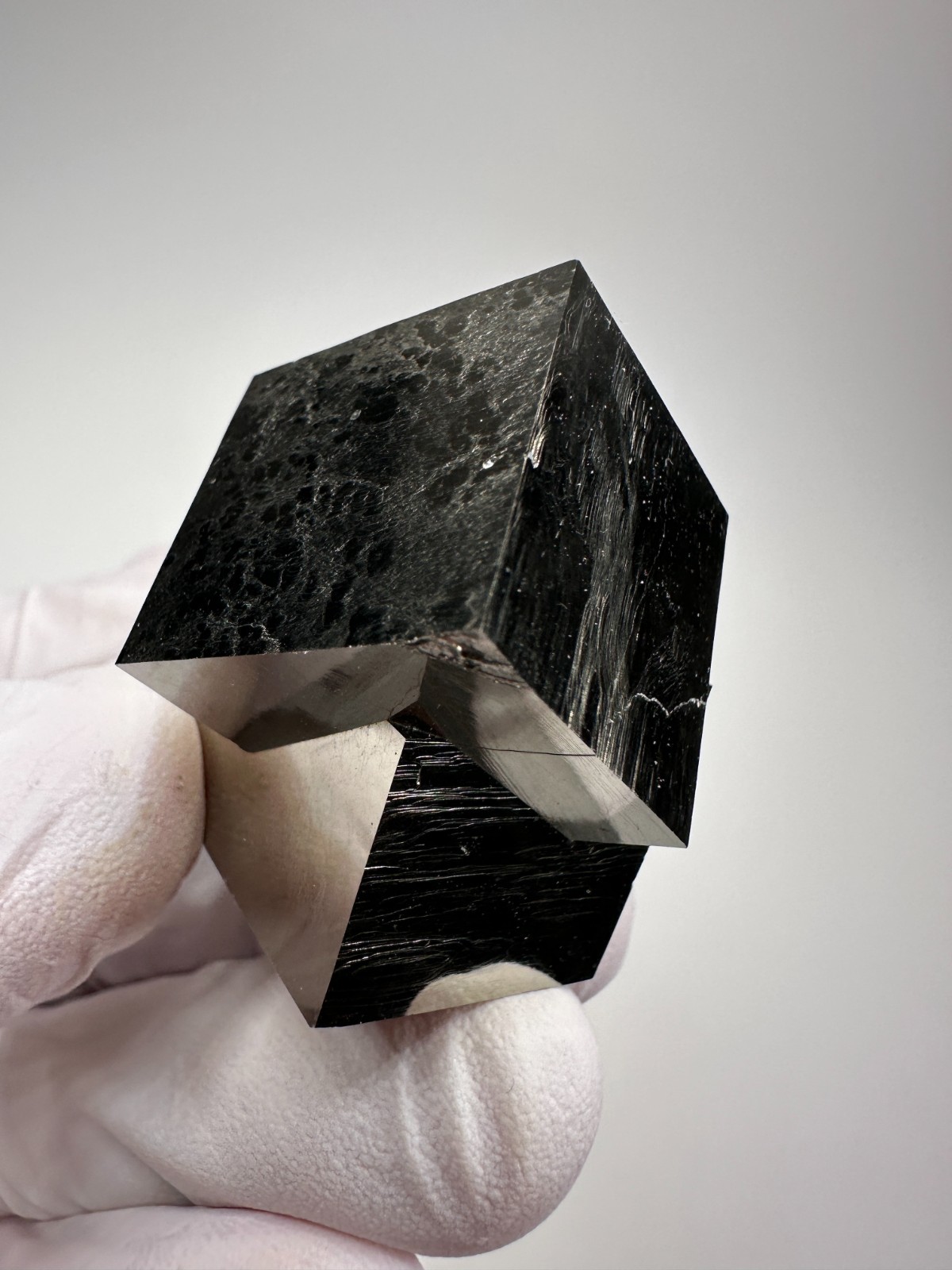 Rare Lusterous Entwined Interlocking Pyrite Cube Cluster_Spain
