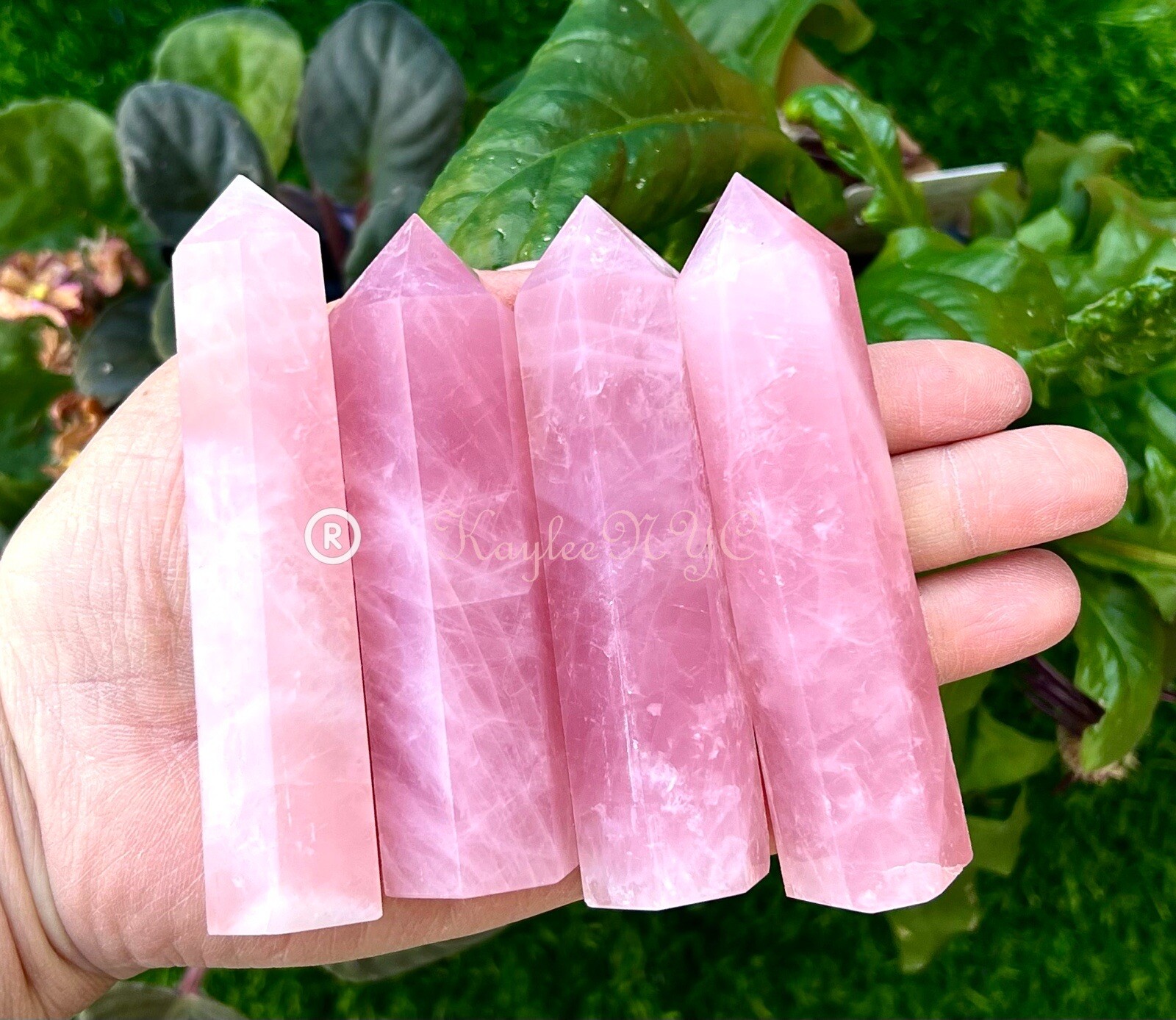 Wholesale Lot 1 Lb Natural Rose Quartz Obelisk Tower Point Crystal Natural