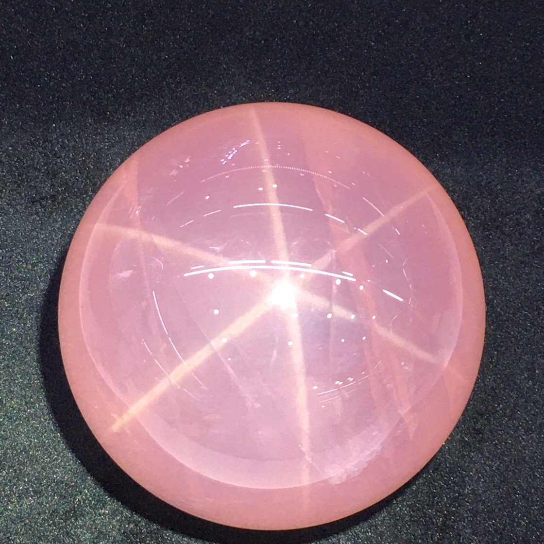 4.7LBNatural Starlight Rose Sphere Polished Healing Gem Ball HeartChakraLove Cry