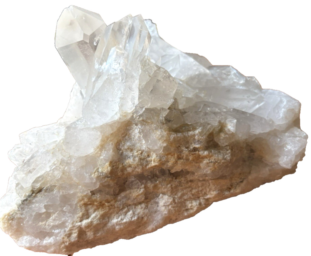 Large Natural Clear Quartz Crystal Cluster Multiple Points Display 6.25 lb