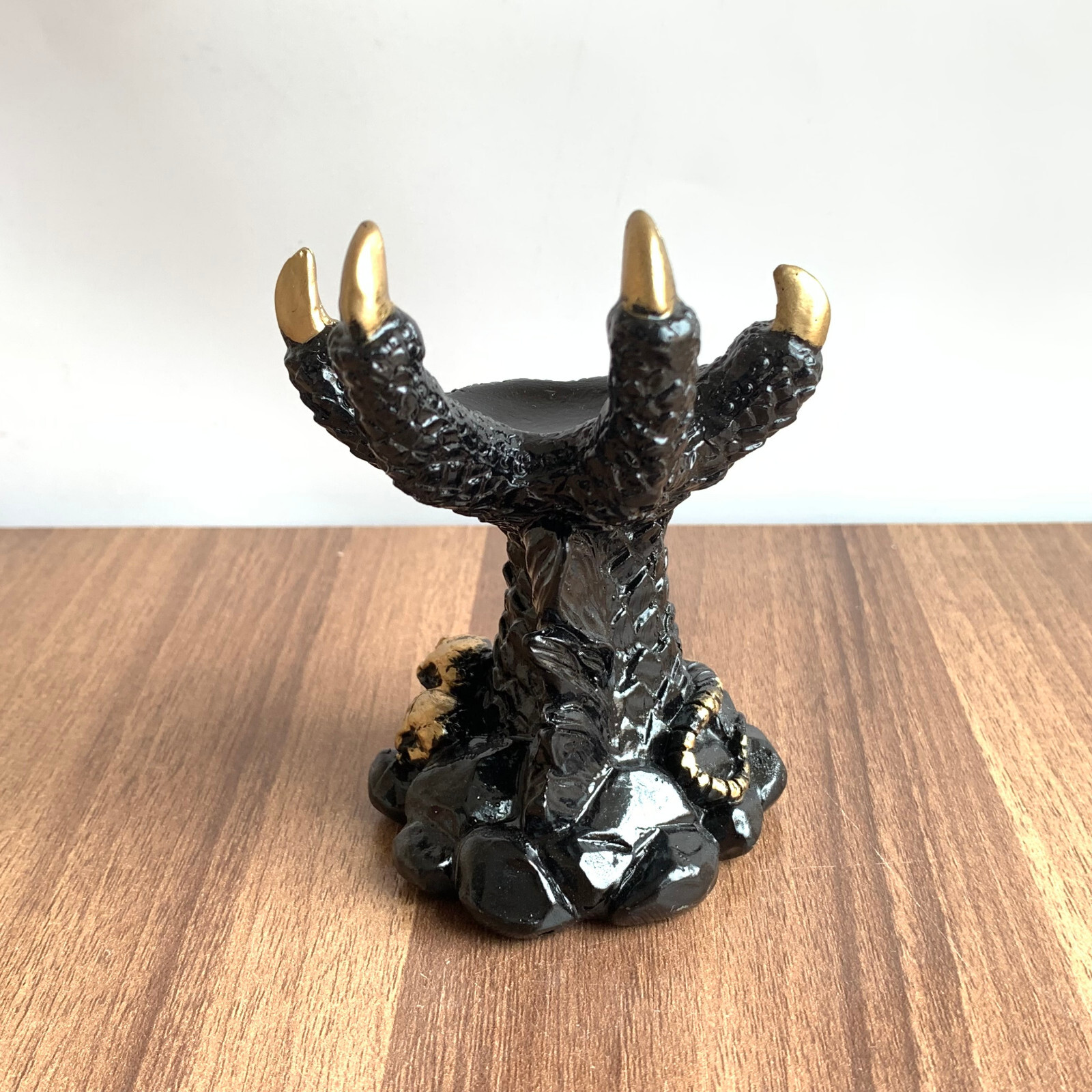 Dragon Claw Resin Sphere Holder Stand Base Natural Crystal Ball Hand C655