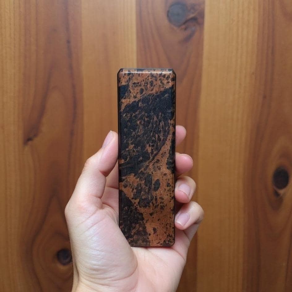 Premium Mahogany Obsidian 615–715 Carat | Grounding and Empowering Tower