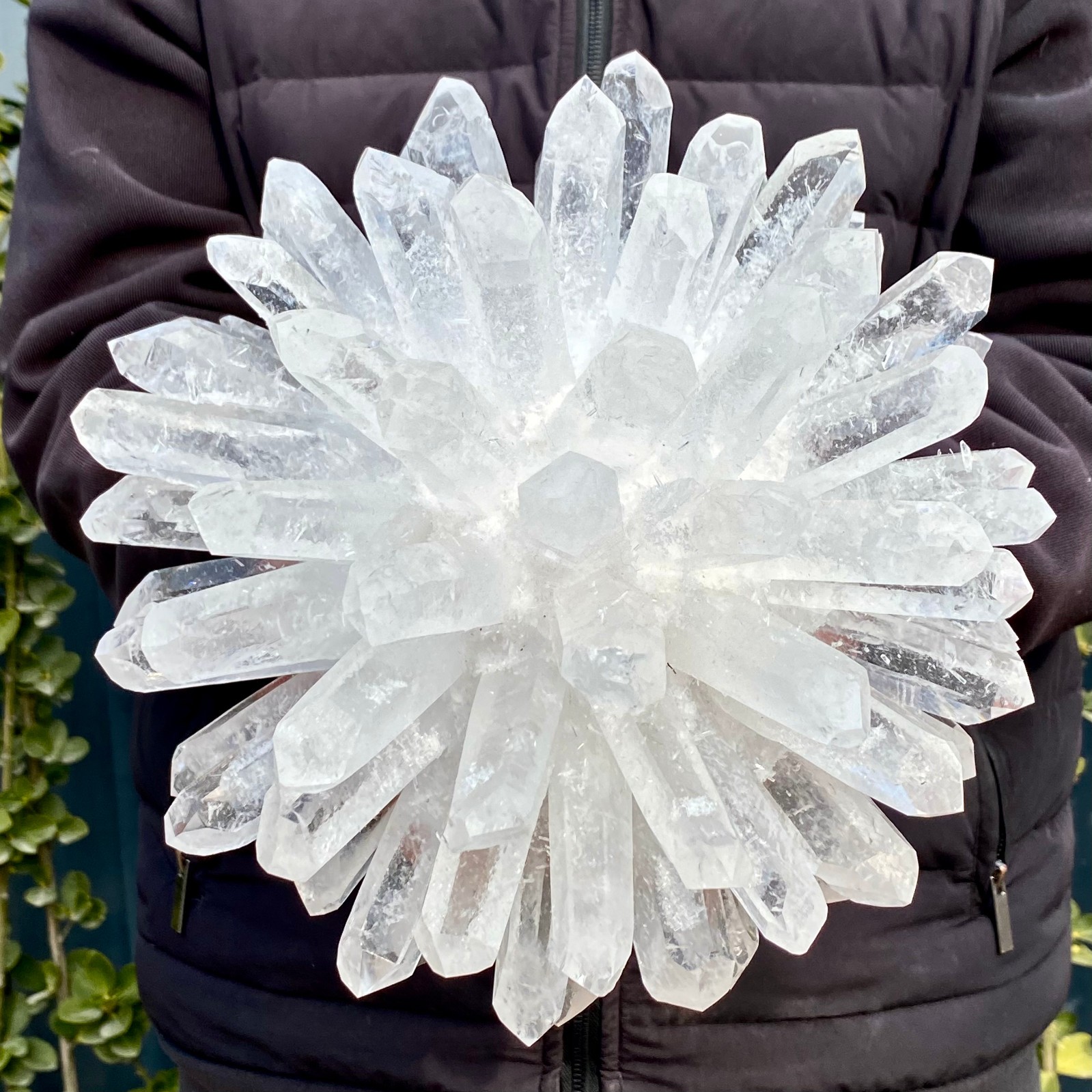 10.14LB Natural White Clear Quartz Crystal Cluster Rock Stone Specimens Reik