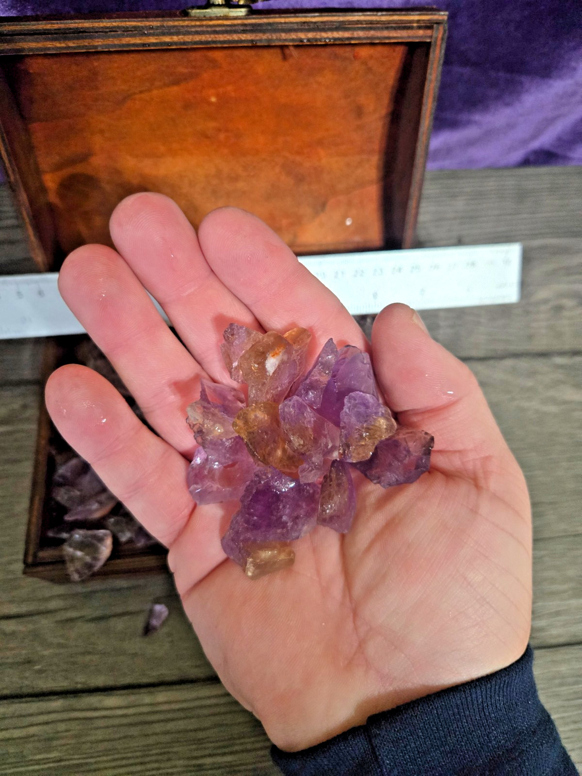 RAW BOLIVIAN AMETRINE 2 oz Lot – Clean Natural Rough